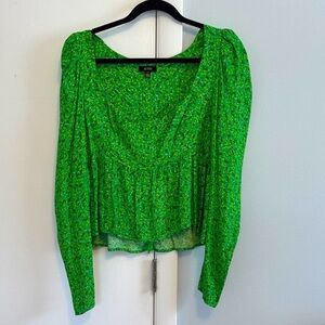 AFRM Green Floral Women's Blouse